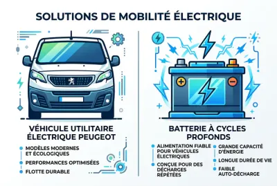 Infographie comparaison électricité fourgon Peugeot