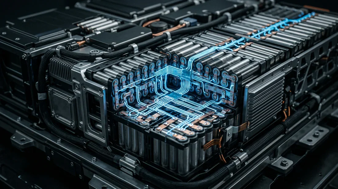 Technologie des batteries électriques Structure interne batterie lithium-ion voiture électrique