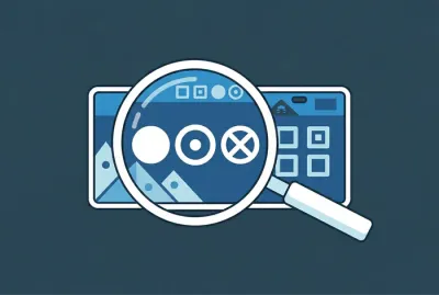 Illustration d'une loupe sur une plaque d'immatriculation pour identification